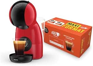 KRUPS Nescafé Dolce Gusto Coffee Machine + 60 Lungo Coffee Capsules, Multi-Drink Coffee Maker, 15 Bars, Piccolo XS YY5129FD - Image 1