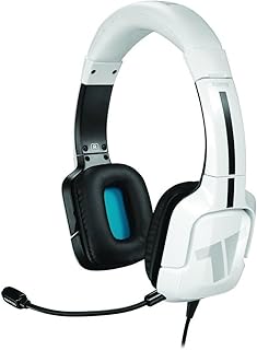 Tritton Kama+ Casque Gaming PC avec Micro Compatible PS5, PS4, Xbox Series, Nintendo Switch - Haut Parleur 40mm - Casque Gamer Filaire avec Microphone Ajustable Omnidirectionnel et télécommande, Blanc - Image 1