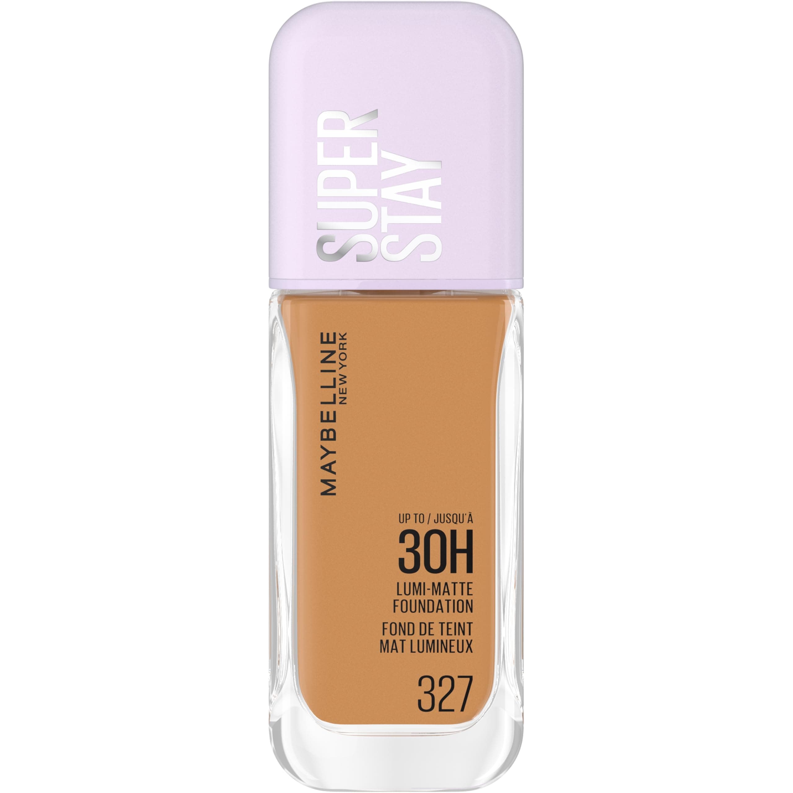 Maybelline New York - Fond de Teint Liquide Longue Tenue - Ultra-Résistant - Fini Mat Lumineux - Enrichi en Acides Aminés - Tous les Types de Peau - Superstay 30H Lumi-Matte - Teinte : 327 - 35ml