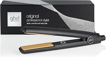 ghd - Lisseur cheveux ghd original - Fer à lisser professionnel (Noir) - Cheveux lisses, doux et brillants, sans chaleur extrême - Lisseur boucleur, design arrondi - Idéal pour tous types de cheveux