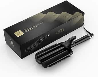 ghd - ghd Wave Curler - Professional Curler (Black) - Triple Waver - Create long lasting beach waves in 3-5 seconds - Wavy mermaid easy and fast - Ideal for all hair types and lengths